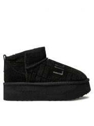 Liu Jo Śniegowce Jane 01 SA4051 PX373 Czarny. Czarne śniegowce Liu Jo, bez wzorów, ze skóry, bez zapięcia. Za 399.99 zł.