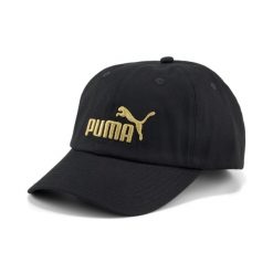 Czapka Puma Essentials No.1. Czarne czapki z daszkiem Puma, bez wzorów, sportowe. Za 53.99 zł.