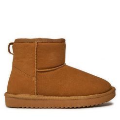 Śniegowce ONLY Shoes. Brązowe śniegowce ONLY SHOES, bez wzorów, bez zapięcia. Za 229.99 zł.