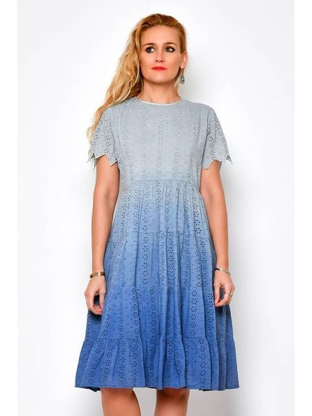 Tarifa Sukienka w kolorze niebiesko-błękitnym rozmiar: S. Niebieskie sukienki Tarifa, s, bez wzorów, z bawełny, bez kołnierzyka, bez ramiączek, midi. Za 96.60 zł.