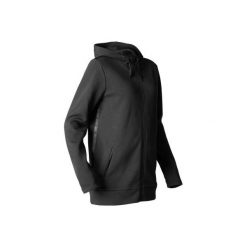 Bluza do relaksacji do jogi. Czarne bluzy DOMYOS, xs, bez wzorów, z bawełny, bez ramiączek, bez kaptura. Za 129.99 zł.