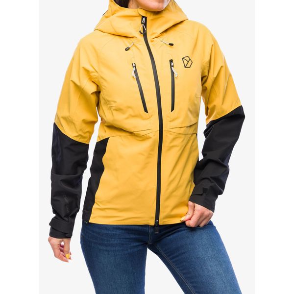 Kurtka przeciwdeszczowa damska Didriksons Indus Jacket 2. Żółte kurtki przeciwdeszczowe Didriksons, bez wzorów, bez kaptura, trekkingowe. Za 755.99 zł.