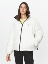Calvin Klein Jeans Kurtka puchowa 90's J20J222333 Biały Oversize. Białe kurtki Calvin Klein Jeans, na zimę, s, bez wzorów, z jeansu, bez kaptura. Za 609.99 zł.
