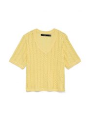 Vero Moda Sweter w kolorze żółtym rozmiar: L. Żółte swetry Vero Moda, l, bez wzorów, bez ramiączek. Za 79.03 zł.