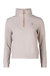 Bluza damska z zamkiem 1/2 Lauria Garrelli Limone. Brązowe bluzy LAURIA GARRELLI, m, bez wzorów, z materiału, eleganckie, bez ramiączek, bez kaptura. Za 254.50 zł.