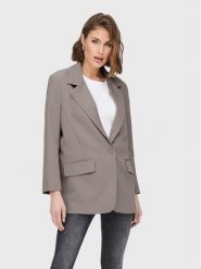 ONLY Marynarka Lana-Berry 15245698 Szary Regular Fit. Szare marynarki i żakiety ONLY, bez wzorów, z syntetyku, bez ramiączek. Za 139.99 zł.