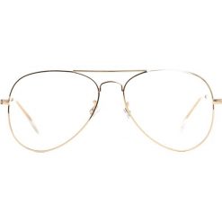 Biało-Złote Okulary Zerówki Jade. Okulary przeciwsłoneczne marki Kazar. Za 14.99 zł.