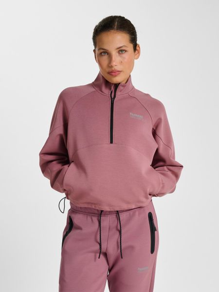 Bluza damska Hummel Tech Boxy. Fioletowe bluzy Hummel, na jesień, xs, bez wzorów, z bawełny, klasyczne, bez ramiączek, bez kaptura. Za 286.40 zł.