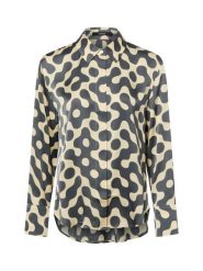 Someday Damska bluzka koszulowa - Zeventy Kobiety wiskoza beżowy|szary wzorzysty, 38. Brązowe bluzki someday., bez wzorów, z wiskozy, eleganckie, bez kołnierzyka, bez ramiączek. Za 449.95 zł.