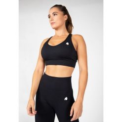 Hilton Bezszwowe Biustonosz sportowy - Czarny. Czarne biustonosze sportowe GORILLA WEAR, bez wzorów, na fitness i siłownię. Za 179.00 zł.