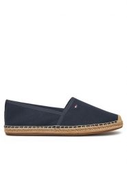 Tommy Hilfiger Espadryle Flag Canvas Espadrille FW0FW08541 Granatowy. Niebieskie espadryle Tommy Hilfiger, bez wzorów, z materiału, bez obcasa. Za 169.99 zł.