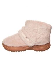 Crocs Botki "Classic Unfurgettable" w kolorze beżowym rozmiar: 36/37. Brązowe botki Crocs, bez wzorów, z materiału, bez obcasa, bez zapięcia. Za 189.95 zł.