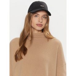 Czapka z daszkiem BOSS. Czarne czapki z daszkiem Boss, bez wzorów. Za 169.99 zł.