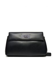 Calvin Klein Torebka Ck Push Crossbody K60K612633 Czarny. Czarne listonoszki Calvin Klein, bez wzorów, ze skóry, bez dodatków. Za 319.99 zł.