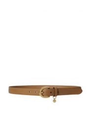 LAUREN RALPH LAUREN Pasek 412802952058 Brązowy jasny. Brązowe paski Lauren Ralph Lauren, bez wzorów, ze skóry. Za 329.99 zł.