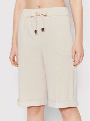 Peserico Szorty materiałowe P04032J0 Beżowy Regular Fit. Brązowe szorty Peserico, bez wzorów, z bawełny. Za 1,769.00 zł.