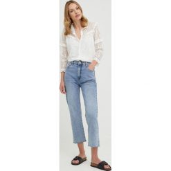 Answear Lab koszula damska kolor biały regular ze stójką. Białe koszule Answear Lab, l, bez wzorów, bez kołnierzyka, bez ramiączek. Za 189.99 zł.