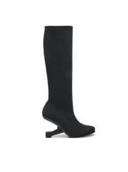 United Nude Kozaki Eamz Sock Boot 1087501117 Czarny. Czarne kozaki United Nude, bez wzorów, z materiału, bez obcasa, na koturnie, bez zapięcia. Za 1,499.00 zł.