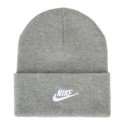 Czapka zimowa Nike Peak Futura Beanie. Szare czapki zimowe Nike, bez wzorów. Za 119.99 zł.