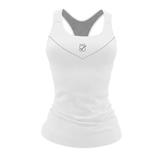 Damski tank top Givova. Białe topy sportowe Givova, bez wzorów. Za 258.99 zł.