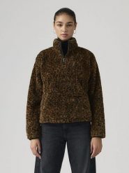 Levi's Bluza polarowa "Gemma" w kolorze brązowym rozmiar: L. Brązowe bluzy bez kaptura Levi's, l, bez wzorów, z polaru. Za 156.60 zł.