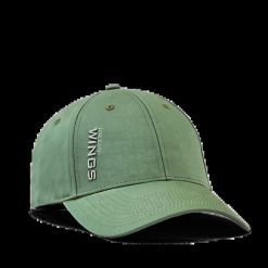 Czapka z daszkiem WINGS UNLEASH ARMY GREEN. Zielone czapki z daszkiem Wings, bez wzorów, z bawełny, eleganckie. Za 49.90 zł.
