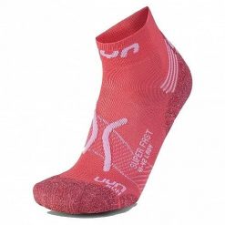 Skarpety do biegania damskie Uyn Run Super Fast Coral. Czerwone skarpetki Uyn, bez wzorów. Za 84.99 zł.