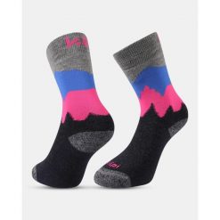 Uniseksowe skarpetki trekkingowe Kilpi NORS-U. Niebieskie skarpetki sportowe Kilpi, bez wzorów, trekkingowe. Za 138.03 zł.