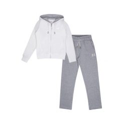 Bluza z bawełna z kaptur na czas wolny na co dzień. Białe bluzy LEONE 1947 APPAREL, bez wzorów, z bawełny, bez kaptura, na fitness i siłownię. W wyprzedaży za 112.15 zł.