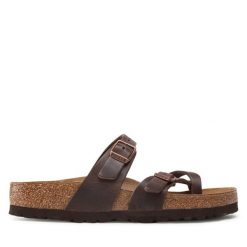 Japonki Birkenstock. Czerwone japonki Birkenstock, bez wzorów. Za 269.99 zł.