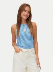 Vero Moda Top Nira 10341982 Niebieski Slim Fit. Niebieskie topy Vero Moda, xs, bez wzorów, z bawełny, bez kołnierzyka, bez ramiączek. Za 89.99 zł.