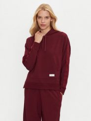 Tommy Hilfiger Bluza UW0UW04783 Bordowy Regular Fit. Czerwone bluzy Tommy Hilfiger, m, bez wzorów, bez kaptura. Za 219.99 zł.