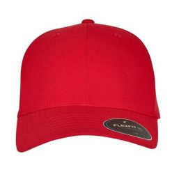 Czapka Z Daszkiem NU. Czerwone czapki z daszkiem FLEXFIT, bez wzorów. Za 119.99 zł.