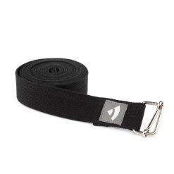 Pasek do jogi Bodhi Asana belt XL 3m - czarny. Czarne paski BODHI, bez wzorów, z bawełny, sportowe. Za 49.99 zł.