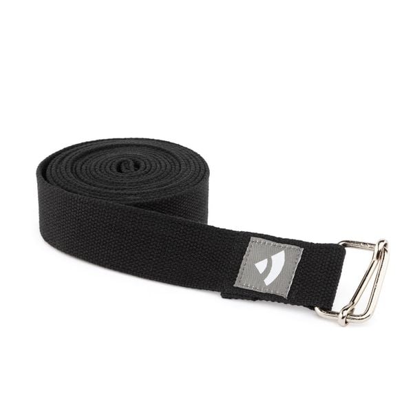 Pasek do jogi Bodhi Asana belt XL 3m - czarny. Czarne paski BODHI, bez wzorów, z bawełny, sportowe. Za 49.99 zł.