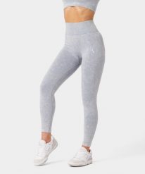 Legginsy Bezszwowe sportowe dla kobiet Carpatree Yasmine z wysokim stanem. Niebieskie legginsy Carpatree, bez wzorów, z materiału, sportowe. Za 171.99 zł.