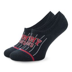 Skarpety stopki unisex Tommy Jeans. Czarne skarpetki Tommy Jeans, bez wzorów, z jeansu. Za 34.99 zł.