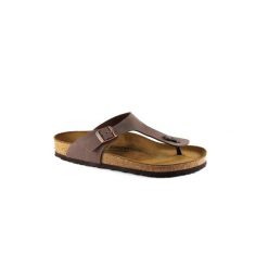 Japonki damskie Birkenstock 043751. Brązowe japonki Birkenstock, bez wzorów, z materiału. Za 661.99 zł.