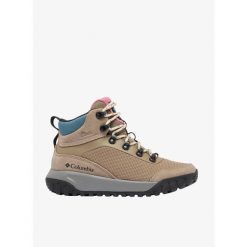 Buty outdoor damskie Columbia Burnsider Waterproof. Brązowe buty trekkingowe Columbia, bez zapięcia. Za 424.59 zł.