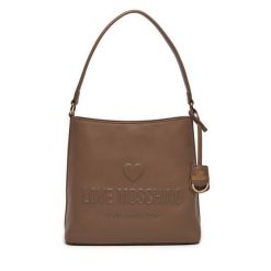 Torebka LOVE MOSCHINO. Brązowe torebki klasyczne Love Moschino, bez wzorów, klasyczne, bez dodatków. Za 769.99 zł.