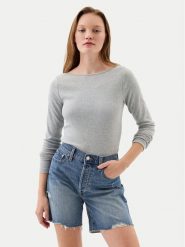 Gap Bluzka 540606-01 Szary Regular Fit. Szare bluzki GAP, m, bez wzorów, z bawełny, bez kołnierzyka, bez ramiączek. Za 79.99 zł.