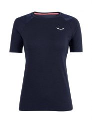Salewa Koszulka funkcyjna w kolorze granatowym rozmiar: 38. Niebieskie t-shirty sportowe Salewa, bez wzorów, z materiału, bez ramiączek, outdoorowe. Za 216.22 zł.