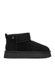 Nine West Śniegowce CEO-MENA-01 Czarny. Czarne śniegowce Nine West, bez wzorów, ze skóry, bez zapięcia. Za 259.99 zł.