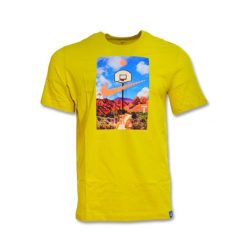 Koszulka Nike Hoop Photo T-shirt Vivid Sulfur. Żółte t-shirty Nike, s, bez wzorów, sportowe, bez kołnierzyka, bez ramiączek. Za 99.00 zł.