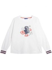 Sweter Damski TBS Melisron. Białe swetry TBS, na lato, s, bez wzorów, z bawełny, eleganckie, bez ramiączek. Za 339.00 zł.