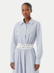 Tommy Hilfiger Koszula WW0WW48903 Niebieski Regular Fit. Niebieskie koszule Tommy Hilfiger, xs, bez wzorów, z bawełny, bez kołnierzyka, bez ramiączek. Za 529.99 zł.