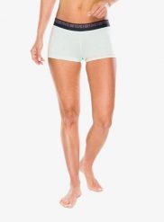 Bokserki termoaktywne damskie Ortovox 185 Rock'N'Wool Hot Pants. Zielone bokserki damskie ORTOVOX, bez wzorów, z materiału. Za 214.49 zł.
