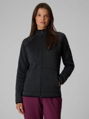 4F Polar ze stójką regular damski - szary XXL. Szare bluzy z polaru 4f, m, bez wzorów, z dzianiny, trekkingowe. Za 199.99 zł.