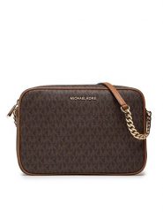MICHAEL Michael Kors Torebka Jet Set 32F1GJ6C7B Brązowy. Brązowe listonoszki MICHAEL Michael Kors, bez wzorów, ze skóry, bez dodatków. Za 579.99 zł.