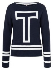 Timezone Sweter w kolorze granatowym rozmiar: M. Niebieskie swetry Timezone, m, bez wzorów, z bawełny, bez ramiączek. Za 70.41 zł.